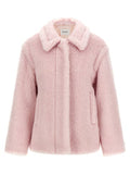 Women's Multicolor Alpaca Leather Coat Clothing