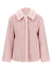 Women's Multicolor Alpaca Leather Coat Clothing