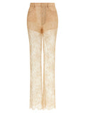 Women's Multicolor Polyamide Flared Pants