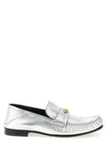 Women's Silver Lamb Leather Slip-On Loafers