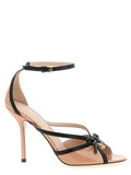 Women's Bepointy Heel Sandal Pink Calfskin Leather