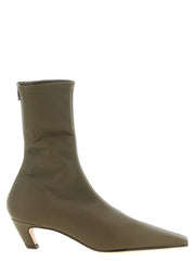 Women's Bicolor Lambskin Ankle Boots