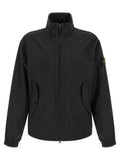 Men's Black Polyester Shell Jacket Clothing