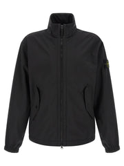 Men's Black Polyester Shell Jacket Clothing