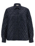 Women's Blue Polyamide Shell Jacket Clothing