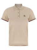 Women's Beige Cotton Polo Shirt