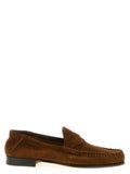 Men's Brown Suede Leather Slip-On Loafers