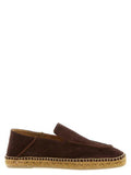 Men's Brown Calfskin Espadrilles Shoe