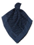 Women's Blue Cotton Scarf