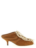 Women's Brown Calfskin Platform Sneakers