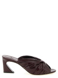 Women's Bordeaux Lamb Leather Platform Sandals