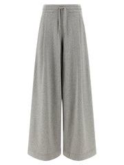 Women's Gray Cotton Casual Pants