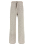 Women's Beige Wool Casual Pants
