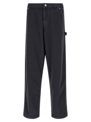 Men's Blue Cotton Cargo Pants