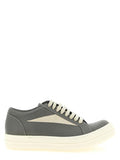Women's Gray Cowhide Low Top Sneakers