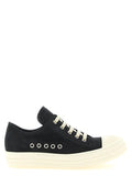 Women's Black Calfskin Low Top Sneakers