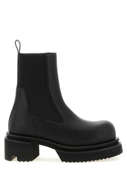 Men's Black Goatskin Ankle Boots