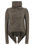 Women's Gray Lamb Leather Jacket Clothing