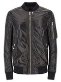 Men's Black Nylon Bomber Clothing