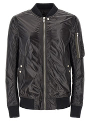 Men's Black Nylon Bomber Clothing