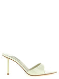 Women's Bella Heel Sandal White Calfskin Leather