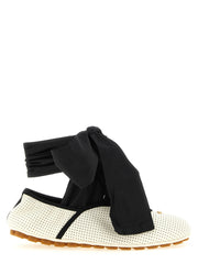 Women's Bicolor Lamb Leather Ballet Flats