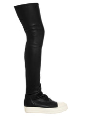 Women's Bicolor Cotton Over The Knee Shoe