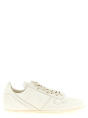 Men's White Lamb Leather Low Top Sneakers