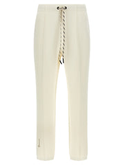 Women's White Polyester Joggers (workout Pants)