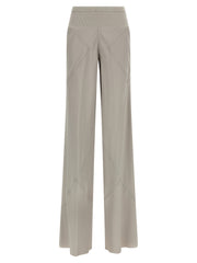 Women's Gray Acetate Flared Pants