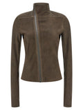 Women's Brown Leather Jacket Clothing