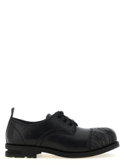 Men's Black Calfskin Oxfords And Derbies Shoe