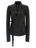 Women's Black Lamb Leather Jacket Clothing