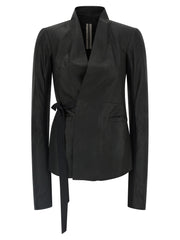 Women's Black Lamb Leather Jacket Clothing
