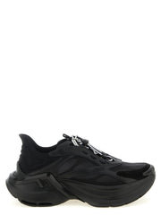Women's Black Calfskin Athletic Sneakers