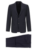 Men's Blue Wool Two-Piece Suit