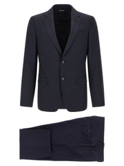 Men's Blue Wool Two-Piece Suit