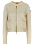 Women's Beige Cotton Cardigan Clothing