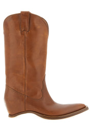 Women's Brown Bovine Leather Chelsea Boots