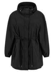 Women's Black Polyamide Shell Jacket Clothing
