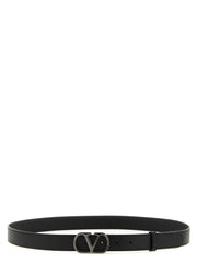 Men's Black Calfskin Regular Belt