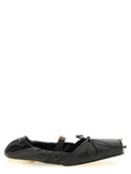 Women's Black Cowhide Ballet Flats