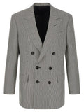 Men's Bicolor Silk Blazer Clothing