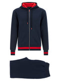 Men's Blue Cotton Sweatsuit Clothing