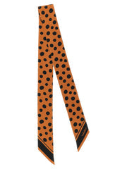Women's Brown Silk Foulard Accessory