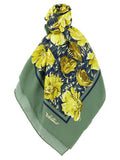 Women's Bicolor Silk Foulard Accessory