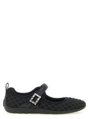 Women's Black Polyamide Ballet Flats