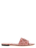 Women's Multicolor Calfskin Slides Shoe