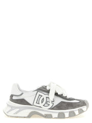 Women's Gray Polyester Athletic Sneakers
