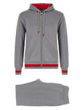 Men's Gray Cotton Sweatsuit Clothing